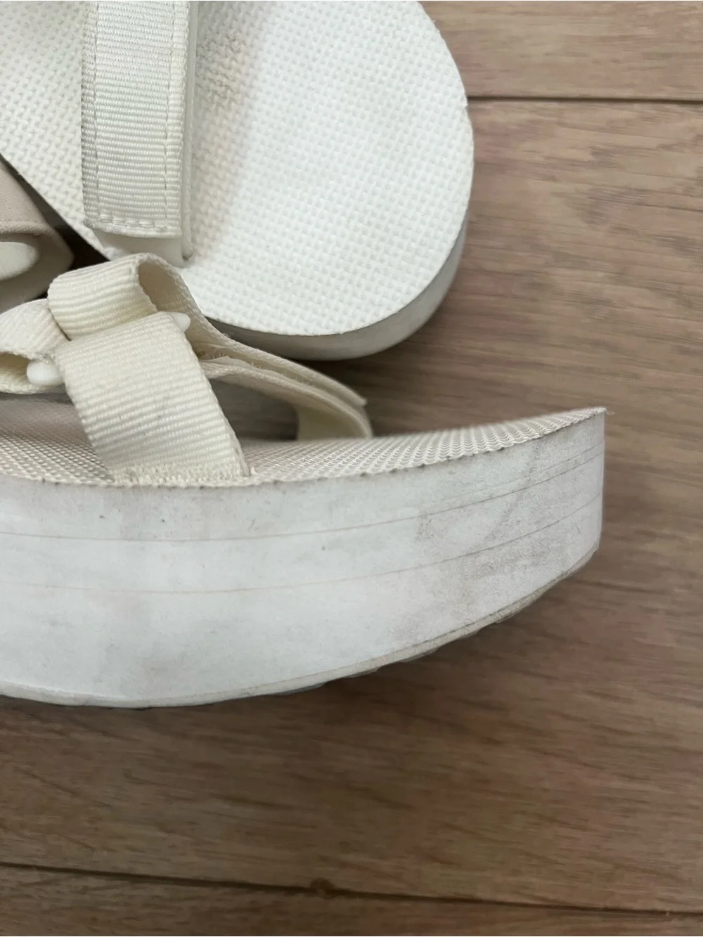TEVA Flatform Universal Bright White Sandals